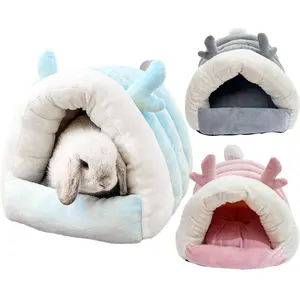 Healifty Winter Warm Hamster Nest Cotton Sleeping House for Small Pets Cozy Guinea Pig and Dwarf Rabbit Warm Bed Lightweight Hideout for Hedgehogs and Chinchillas Cold Weather Shelter