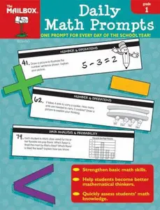 USED-Daily Math Prompts (Gr. 1) by The Mailbox Books Staff (Paperback)