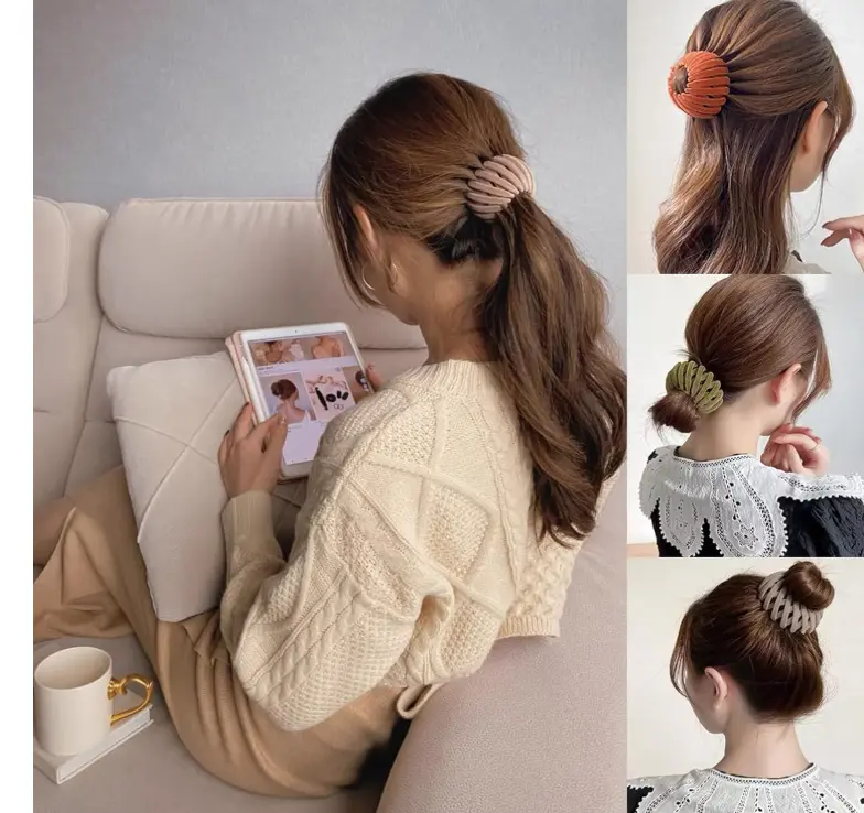 7PCS Women's Hair Accessories, Bird Nest Magic Hair Clip with Hair Bun Clips