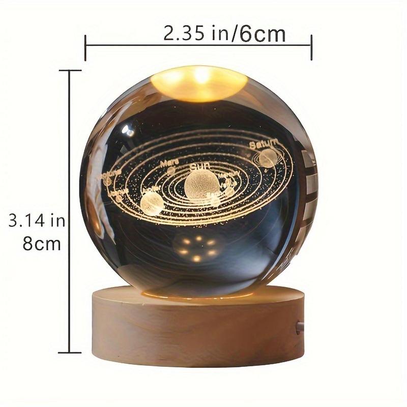 Galaxy Crystal Ball -Magic Galaxy Orbs with Rotating Base- Soothing Musical Gift for Christmas, Birthday, Friends & Family