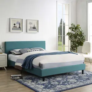 Modway Anya Full Fabric Bed in Teal