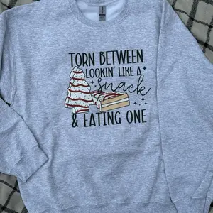 Torn Between Lookin like a Snack, Christmas Tree, Holiday Season, Women’s Holiday Shirt