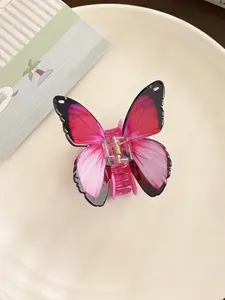 Elegant Butterfly Hair Clip, Simulated Acetate Butterfly Claw Clip, Stylish Shark Fin Clip for Daily Use, Party, Vacation, Goddess Hair Clip