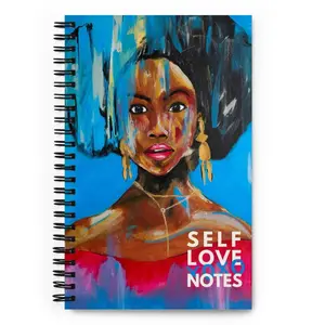 Self Love Notebook with Metal Wire-O Binding and 140 Dotted Pages, 5.25″ × 8.25″