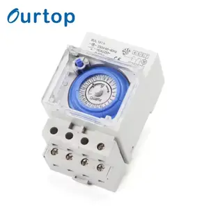 Factory Selling Mechanical Ourtop SUL181h 3 Modules DIN-rail Timer Analogue Time Switches with Battery