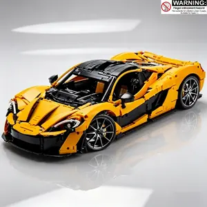 3893pcs P1 Building Set, 1:8 Scale Super Car Replica, V8 Engine, Working Transmission, Collectible Racing Model, Gift for Car Enthusiasts