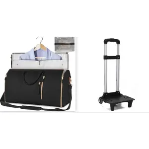 Large Capacity Travel Duffle Bag Women's Handbag Folding Suit Bag Waterproof Clothes Totes