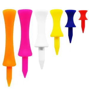 Golf Tees Plastic Unbreakable Step Down Value 50 Pack Mixed Size,Reusable Bulk Professional Height Control Castle Tee for Practice Golf Accessories