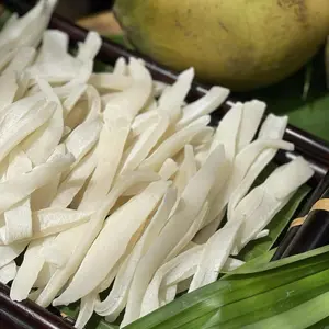 Vietnamese Young Coconut Candy 500g/bag - Mứt Dừa Non (ít ngọt) 500g/túi