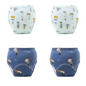 Unisex Leak-Proof Baby Training Pants Made of High Quality Pure Cotton Super Soft Breathable Absorbent Potty Training Underwear Reusable Washable Comfort Fit for Toddler Boys and Girls Everyday Use