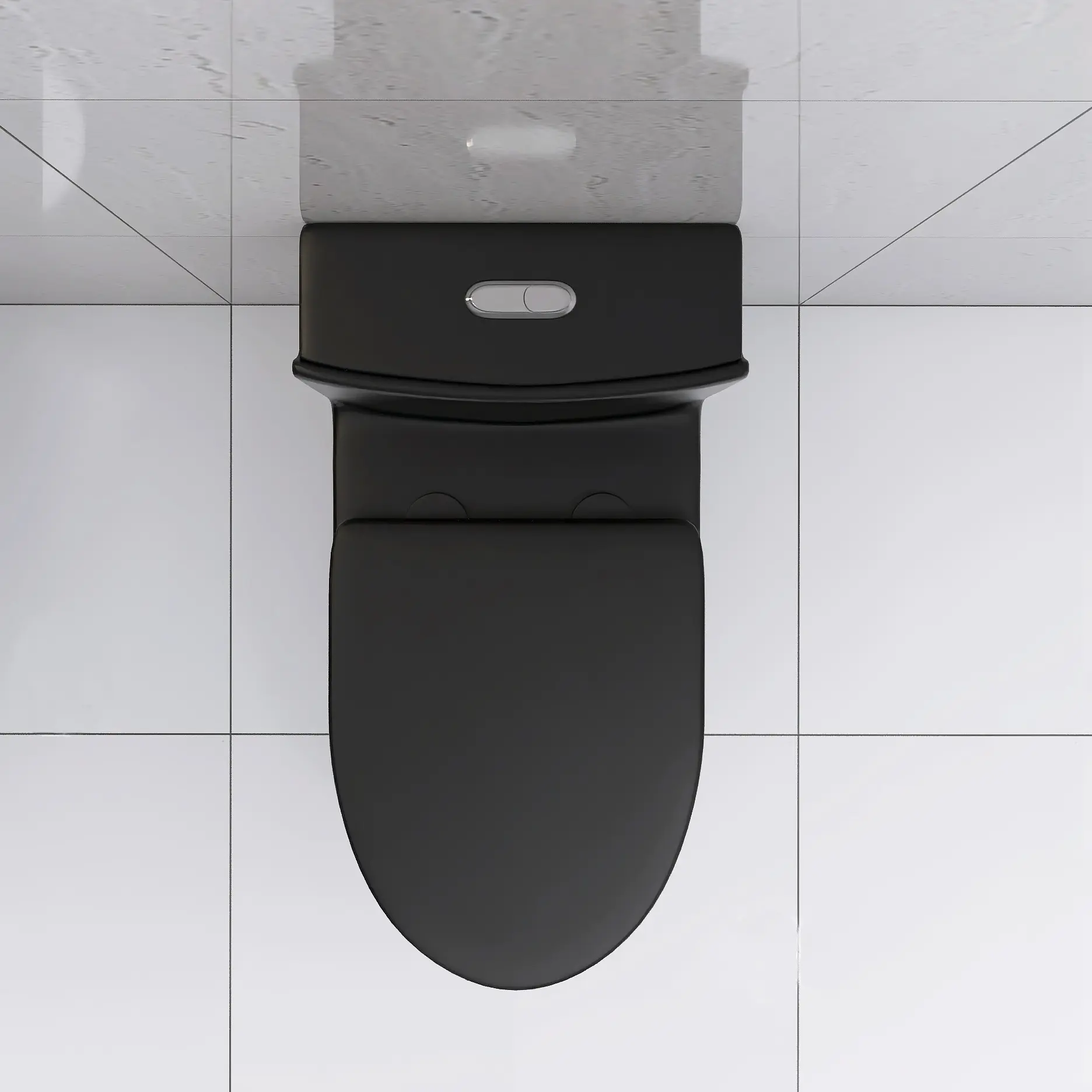 Modern Matte Black 1-Piece Porcelain Elongated Water Flush Toilet with Bidet, Dual-Flush Soft-Close Fixture, 1.1/1.6 GPF Water-Saving, 1000g MaP Rating, Antibacterial, Comfort Design, Easy Clean, Ultra-Quiet, 14.50 in. Width, 28.00 in. Length