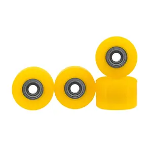 Apex Shorty Wheels - 71D Urethane - ABEC-9 Bearings - "Banana Yellow"