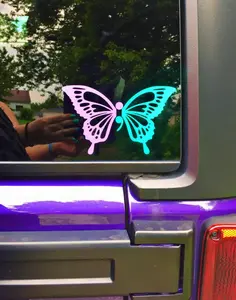 Semicolon Butterfly Decal