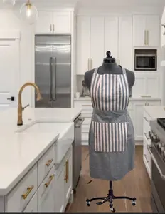 Classic Apron (Denim & Stripes)