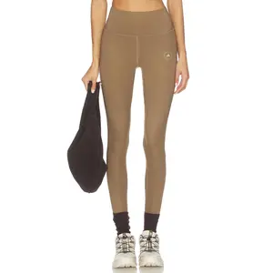 adidas by Stella McCartney True Strength Yoga 7/8 Legging in Brown Moss