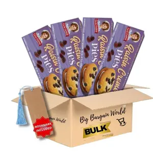 Little Debbie  Raisin Creme Pie 4 Box Free Bonus Bookmark Snack Vanilla