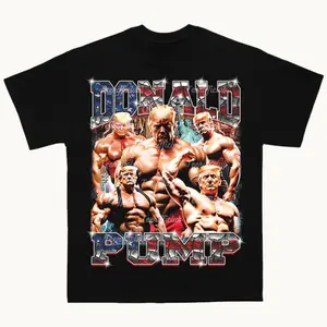 Retro Donald Trump Shirt, Donald Trump Homage Shirt, Donald Trump Fan Merch - Donald Trump Gift, 90s Graphic Tee, Unisex Heavy Cotton Tee, For Men, For Women, Street Style, Many Colors Size S To XL, Tiktok Shop, senior 2024 outfits Menswear Top Streetwear