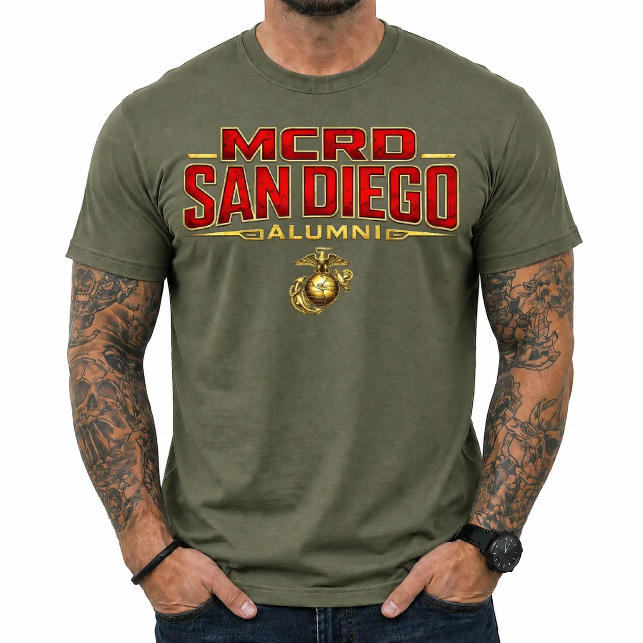 MCRD San Diego Marines Alumni Shirt, USMC Recruit Depot Pride T-Shirt, Marine Corps Veteran Graphic Tee, Patriotic Gift