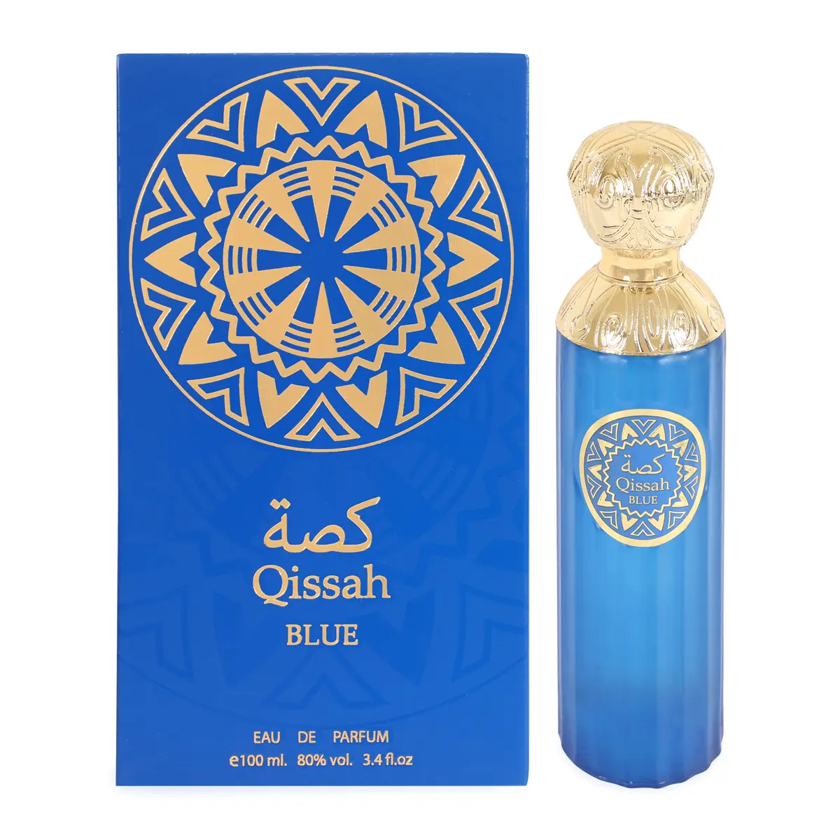 Qissah Blue Eau De Parfum for Women 100ml 3.4fl.oz. Sophisticated Fragrance for Special Occasions or Everyday Wear
