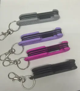 Elastic Hair Tie Holder Keychain