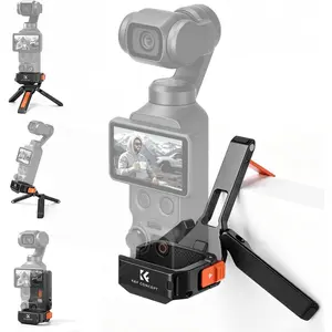 K&F CONCEPT PP63 Magnetic Expansion Frame for DJI Osmo Pocket 4 / Pocket 3, Aluminium Alloy Protective Cage with Quick Release Design, Cold Shoe & 1/4 Screw Mount for Vlogging Accessories