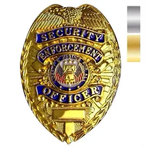Deluxe Security Enforcement Officer Badge - Gold or Silver Finish, Durable & Lightweight Costume Accessory for Cosplay & Themed Outfits