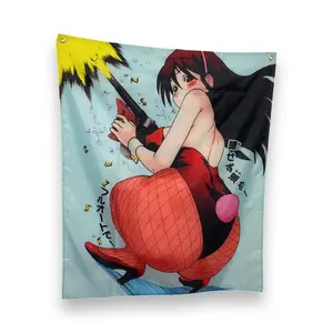 Bunny Girl Anime Art Decor Wall Flag Tapestry