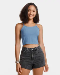 Ribbed Knit Cami Crop Top Ribbed Knit Cami Crop Top