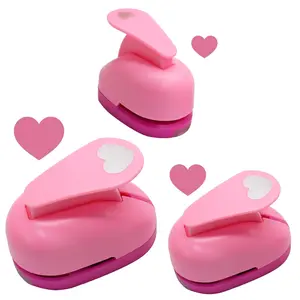 3 count Heart Hole Punch Set (1", 5/8", 5/16" Inch) - Multi-Size Paper Punch for Scrapbooking, Card Making, Journals, Photo Albums & Office Supplies