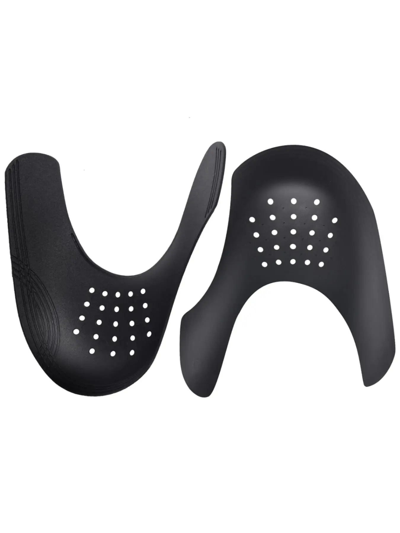 Simple Solid Color Shoes Crease Protector, 2 Pairs Anti-shoe Crease for Running Casual Shoes, Basic Toe Box Crease Protector for Men & Women