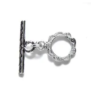 IN185-10: Zinc Toggle Clasp Sil 12mm-6PC