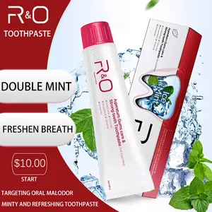 R&O Ageratum mint refreshing toothpaste, 3.4 ounces (about 100.1 grams) - very suitable for fresh breath, targeting oral odors, lasting fresh breath, reducing dental plaque and promoting oral health.