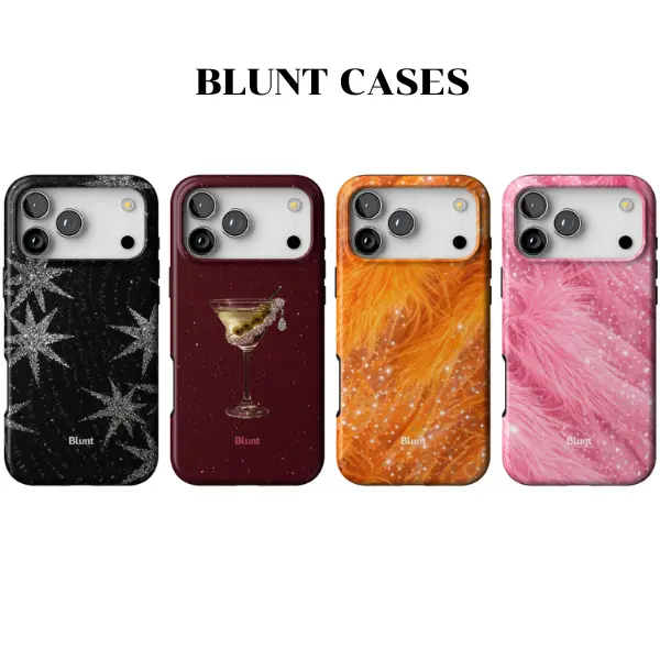Night Act / Crimson Tini / Marigold Fuzz / Flamingo - Blunt iPhone Case - Tough & MagSafe Case - Fits iPhone 17/16/15/14/13/12/11 Air/Plus/Pro/Pro Max - High Quality Protective Case - Stylish Gift for Women & Men