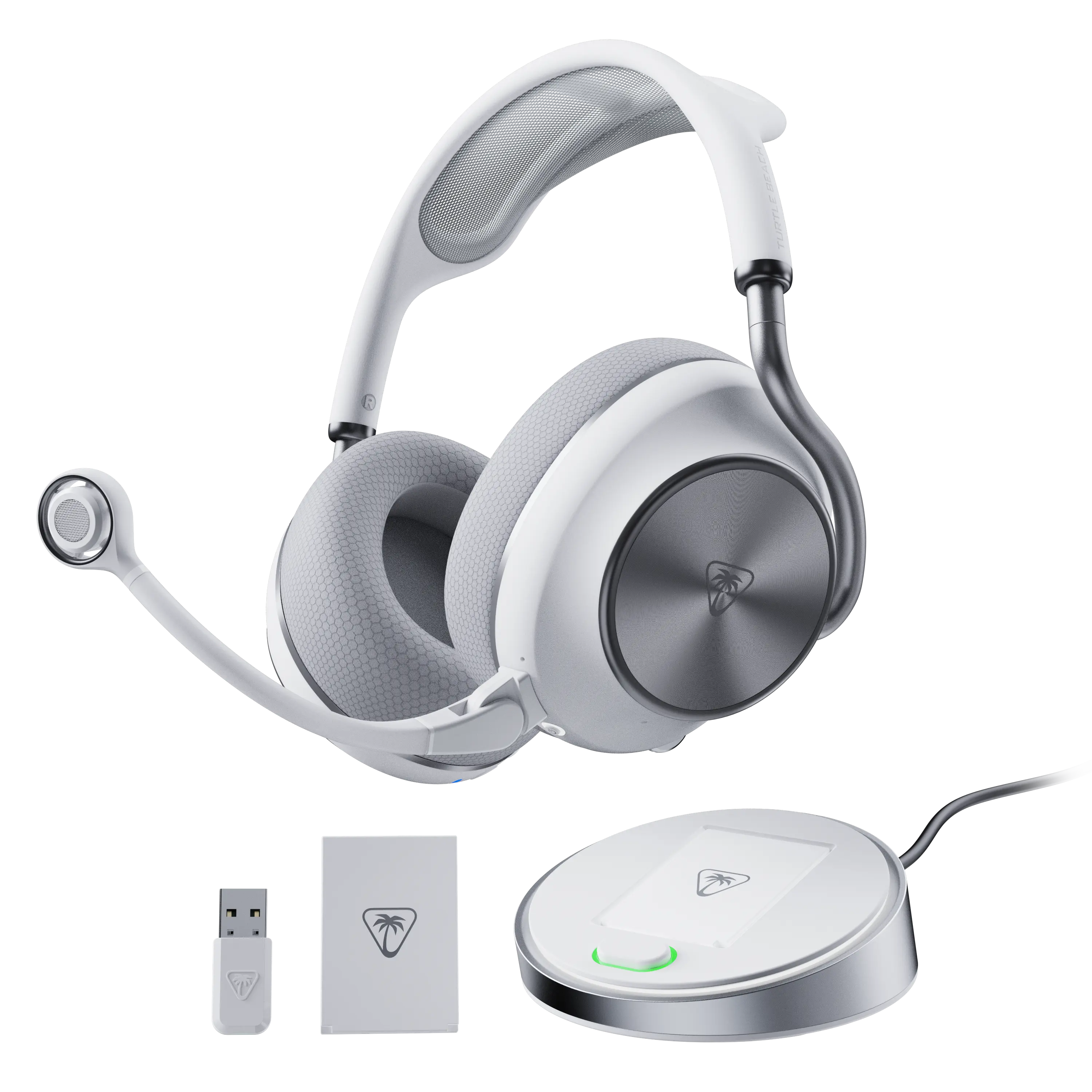 Turtle Beach - Stealth Pro II Multiplatform Wireless Over-Ear Gaming Headset for XBOX Series XS, XBOX One, PS5, PS4, Windows, & Mobile - White