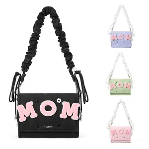 【Clearance sale】Telena Enjoy series DIY Crossbody Bags Customizable Mother's Day Gifts, Birthdays Gifts for Mom, Friends, Daughter or Yourselt, Small Puffer Purse with Letter Charm,ita bag,gift Valentine's Day gift
