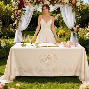 Custom Waterproof  Tablecloth with Logo – Personalized Event, Trade Show & Vendor Table Cover, Promotional Banquet & Craft Show Table Throw
