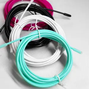 Replacement jump rope, competition-grade PVC-coated steel wire rope, wear-resistant and cold-resistant spare rope