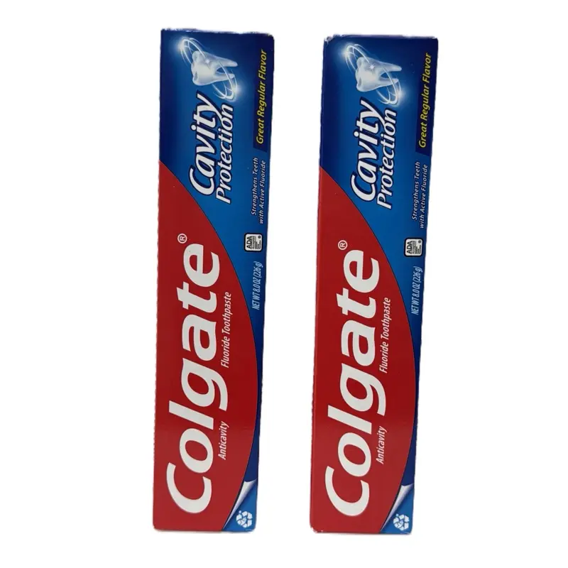 Colgate Gluten Free Anticavity Toothpaste Combo Pack (2 x 8 oz, Total 16 oz) - Cavity Protection Oral Hygiene Essential for Teeth & Gums Health