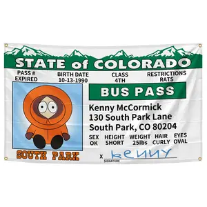 Cartoon bus card tapestry suitable for dormitory decoration, bedroom, living room 40*60 inches Party Gift