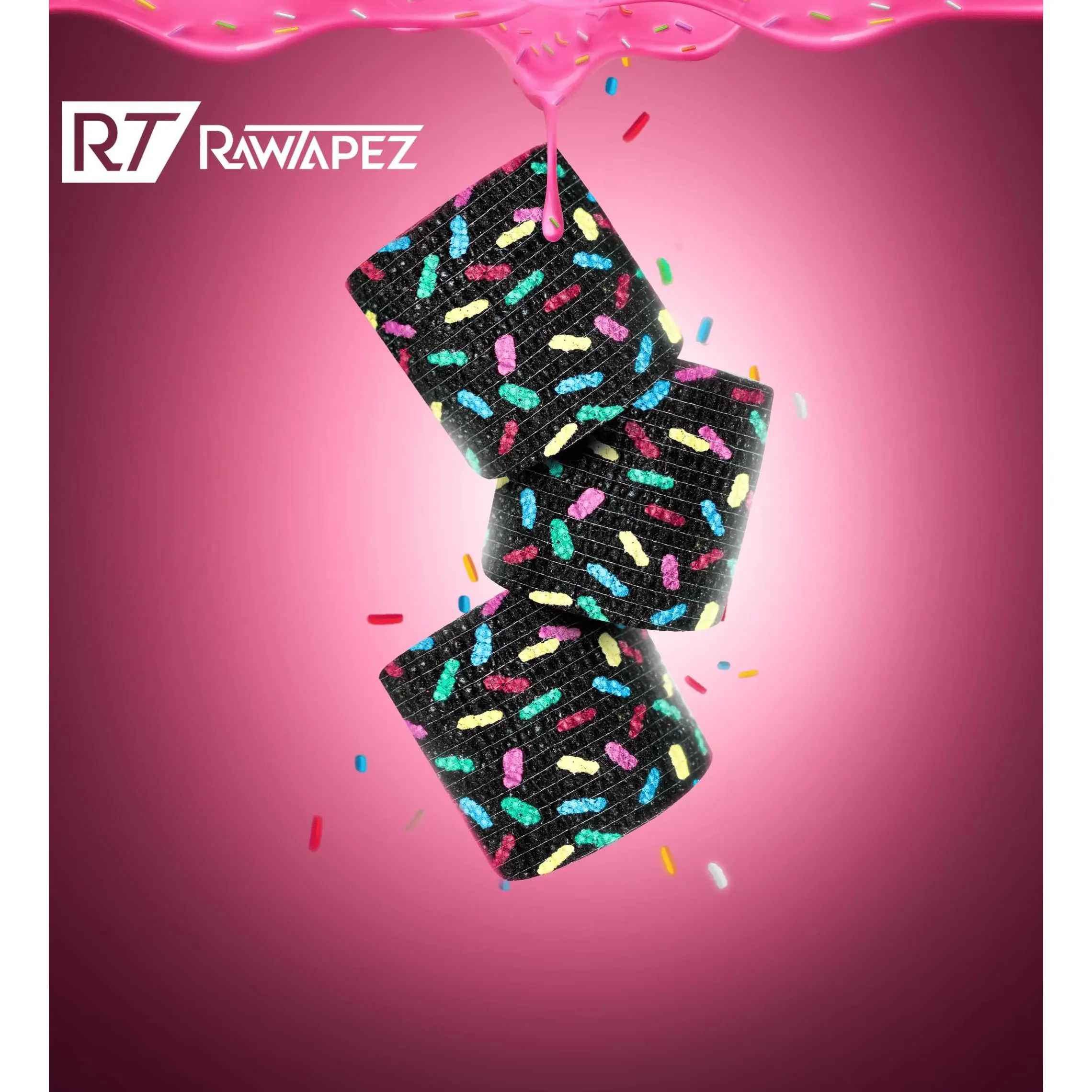 Black: Sprinkles Athletic Tape