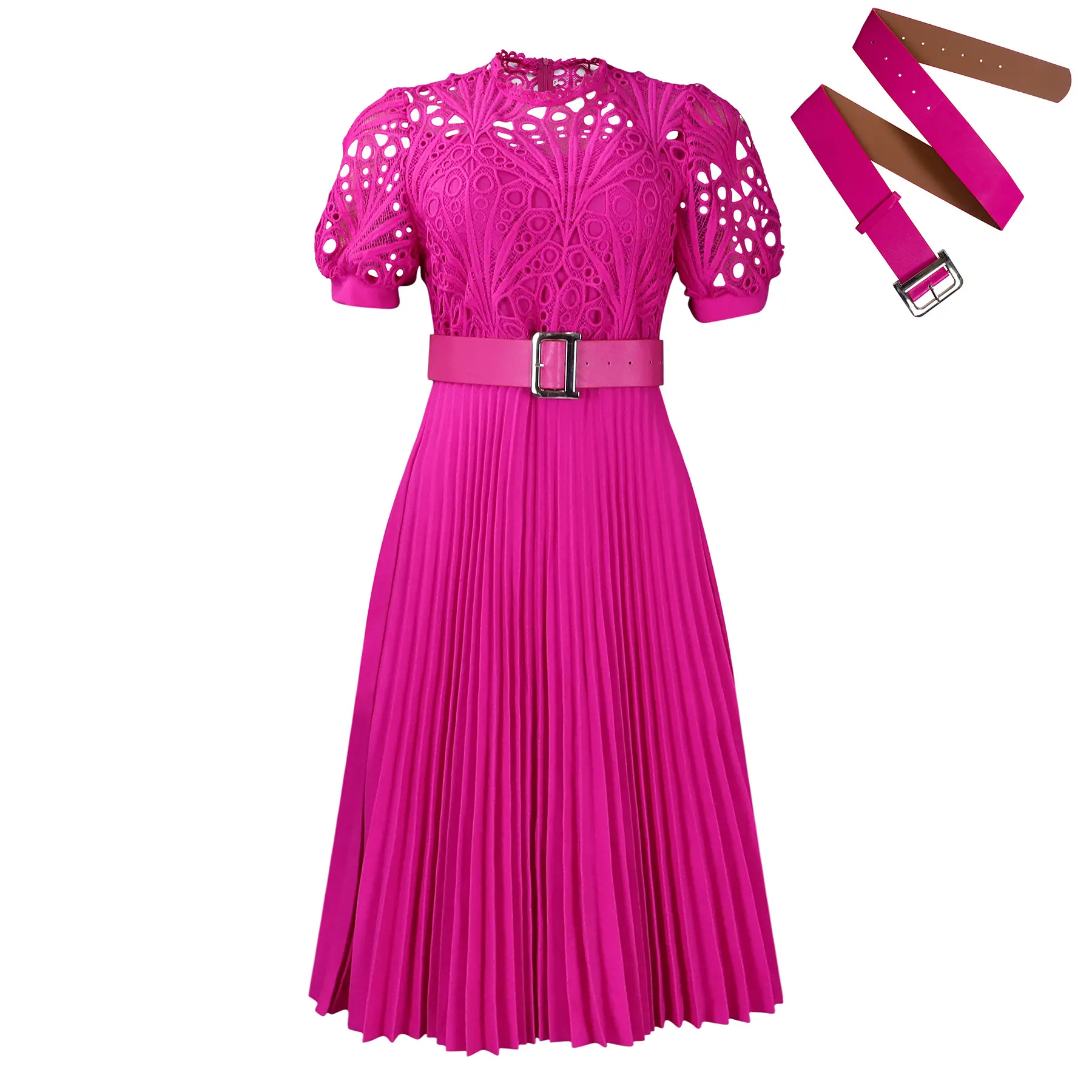 Bright Rose Red+Belt
