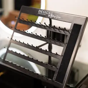 Universal Hair Extension Rack - Hair Stylist | Braider | Extension Caddy | Braid Rack | Needle Cushion | Thread holder | Micro Links, Tape Ins, Knotless Braids, Hair Tool, Metal Organizer