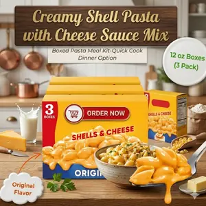 Velveeta Shell Pasta & Creamy Cheese Sauce Meal Kit, Easy Dinner Side Option, Original Flavor, 3 Box Pack