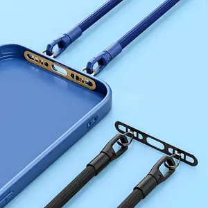 4pcs Ultra-thin and Smooth Design iPhone Lanyard Clip Durable Anti-Lost Phone Holder with Wear-resistant Grip For the safe fixation and anti-theft protection of the case