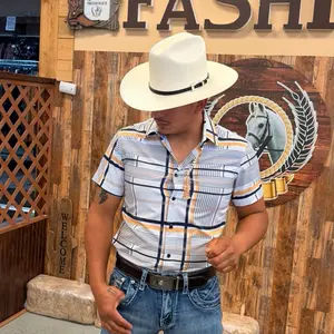 Men short-sleeved shirt white