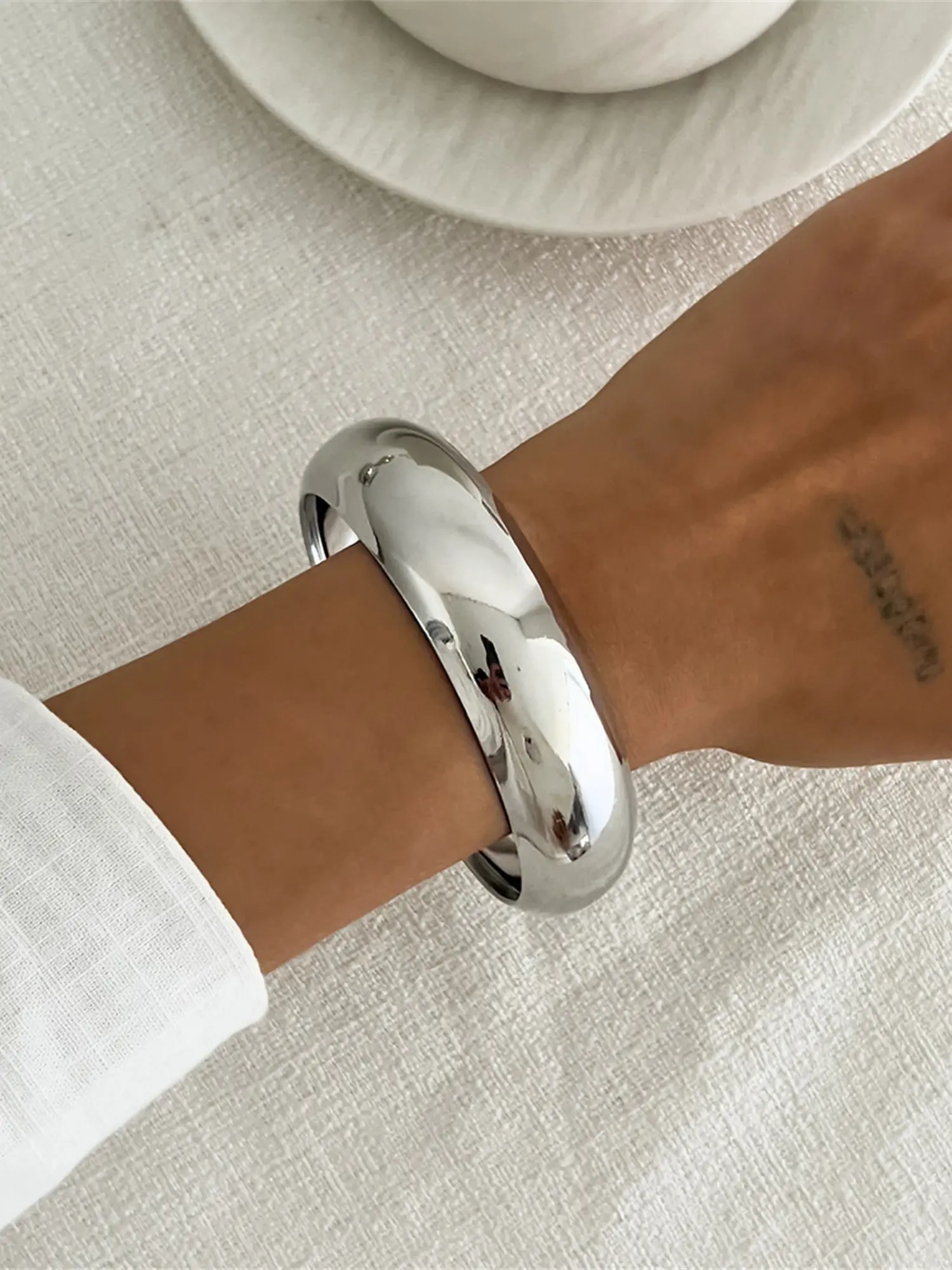 Punk Vintage Wide Cuff Bangles Hip Hop Gold Silver Color Geometric Metal Spring Bangles For Women Bracelets Fashion Jewelry Stackable Bracelets Fashion Cool Accessories