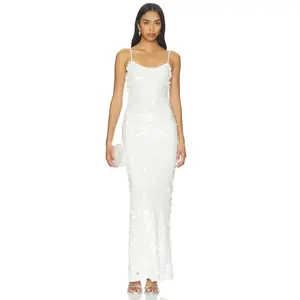 Lovers and Friends Ilara Maxi Dress in Ivory Pearl