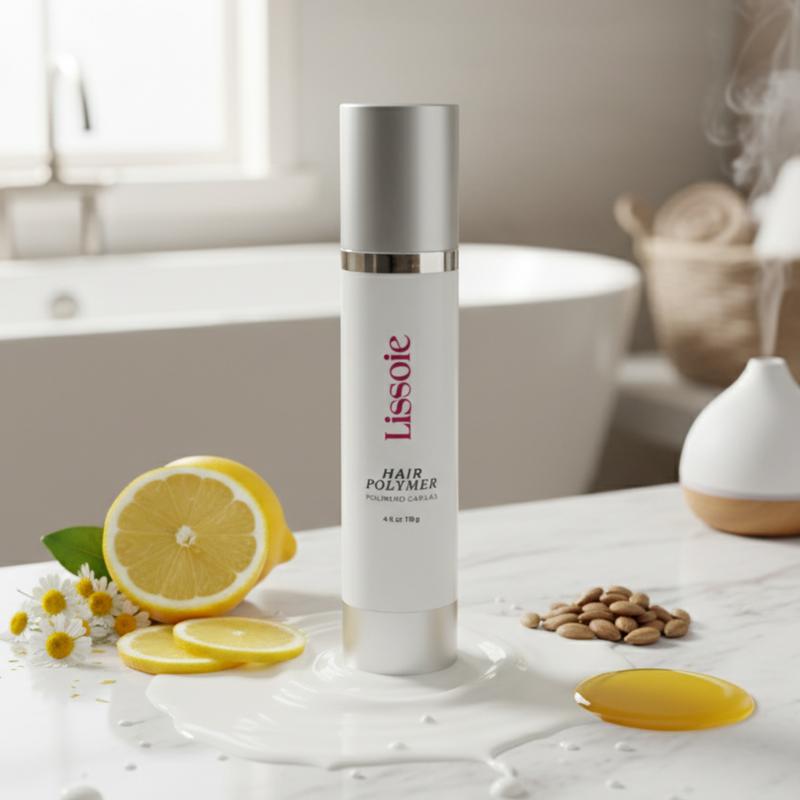 Lissoie Hair Kit – 4-step routine to cleanse, hydrate, repair & smooth hair. Includes shampoo,  mask, frizz-control polymer & shine oil. Sulfate-free, salon-quality care for dry, frizzy or color-treated hair. Haircare, , treatment. Hydrating