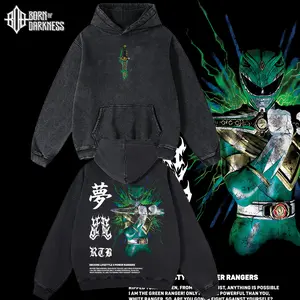 BOD - MIGHTY MORPHIN II GREEN RANGER ICON SERIES Power Ranger Vintage Unisex Oversize Power Rangers Washed Cotton T-shirt Hoodie, Graphic Tee, Power Rangers Lover, Power Rangers Merch Fan, Outfits Men, Boys Merch Top