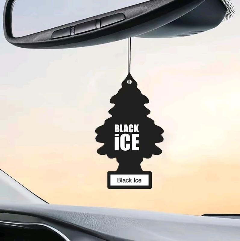 Little Trees Air Freshener Black Ice 24 Individual Packs for Car Truck Home Office Use Woody Aroma Eco Friendly Made in USA